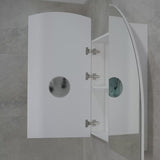 Arco Arch 1500mm x 1000mm Mirrored Shaving Cabinet, Matte White