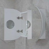 Pill Oval 900mm x 600mm Mirrored Shaving Cabinet, Matte White