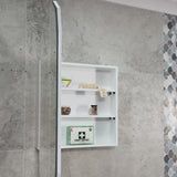 Classic Jewel 600mm x 1000mm Mirrored Shaving Cabinet, Matte White