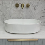 Pill Step 500mm x 370mm Above-Counter Basin, Gloss White
