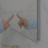Arco Arch 700mm x 1000mm Backlit LED Frameless Mirror with Polished Edge and Demister