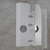 Arco Arch 1000mm x 1000mm Mirrored Shaving Cabinet, Matte White