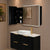 Retti Rectangular 1200mm x 750mm Frontlit LED Mirrored Shaving Cabinet, Matte Black
