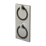 Phoenix Ortho Twin Shower/ Wall Mixer | Matte Brushed Nickel |