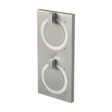 Phoenix Ortho Twin Shower/ Wall Mixer | Matte Brushed Nickel |