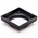 Brass Tile Insert Floor Waste | 90mm Outlet, Matte Black