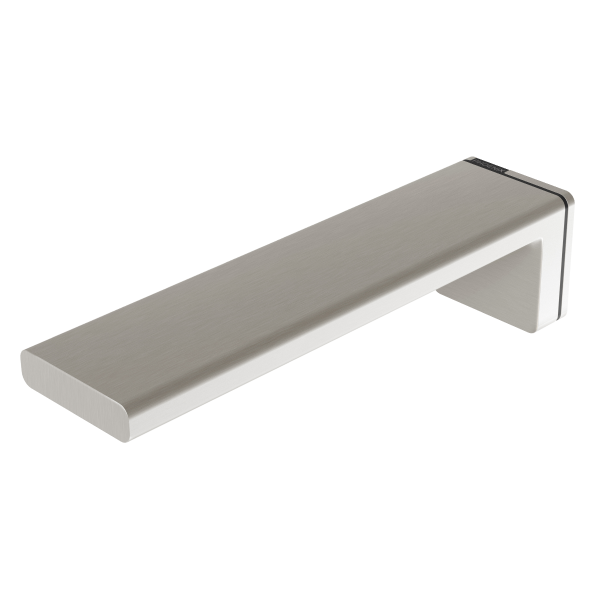 Phoenix Alia Wall Basin / Bath Outlet 200mm | Brushed Nickel |