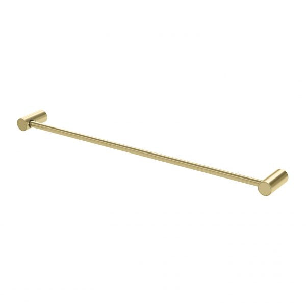 Phoenix Vivid Slimline Single Towel Rail 600mm, Brushed Gold