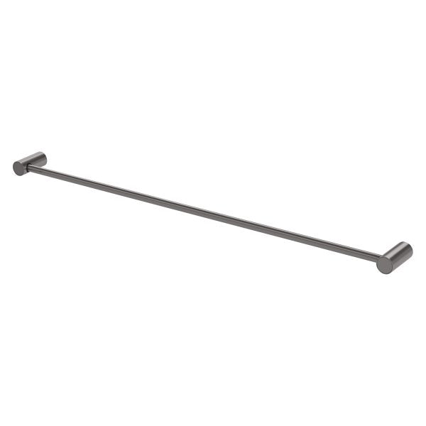 Phoenix Vivid Slimline Single Towel Rail 800mm, Brushed Carbon