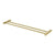 Phoenix Vivid Slimline Double Towel Rail 600mm | Brushed Gold |