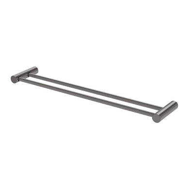 Phoenix Vivid Slimline Double Towel Rail 600mm | Brushed Carbon |