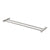 Phoenix Vivid Slimline Double Towel Rail 600mm | Brushed Nickel |