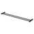 Phoenix Vivid Slimline Double Towel Rail 800mm | Matte Black |