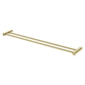 Phoenix Vivid Slimline Double Towel Rail 800mm | Brushed Gold |