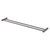 Phoenix Vivid Slimline Double Towel Rail 800mm | Brushed Carbon |
