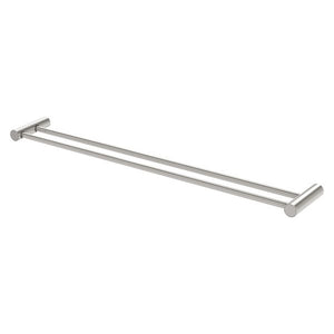 Phoenix Vivid Slimline Double Towel Rail 800mm | Brushed Nickel |