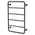 Phoenix Vivid Slimline Towel Ladder 800 x 500mm | Matte Black |