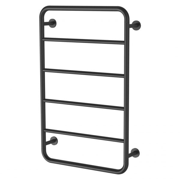 Phoenix Vivid Slimline Towel Ladder 800mm x 500mm, Matte Black