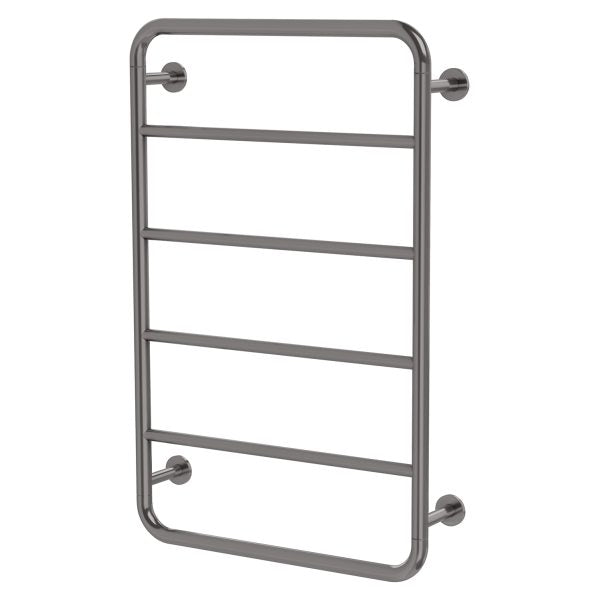 Phoenix Vivid Slimline Towel Ladder 800mm x 500mm, Brushed Carbon