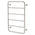 Phoenix Vivid Slimline Towel Ladder 800 x 500mm | Brushed Nickel |