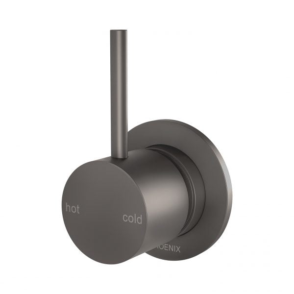 Phoenix Vivid Slimline Up Shower/ Wall Mixer, Gunmetal