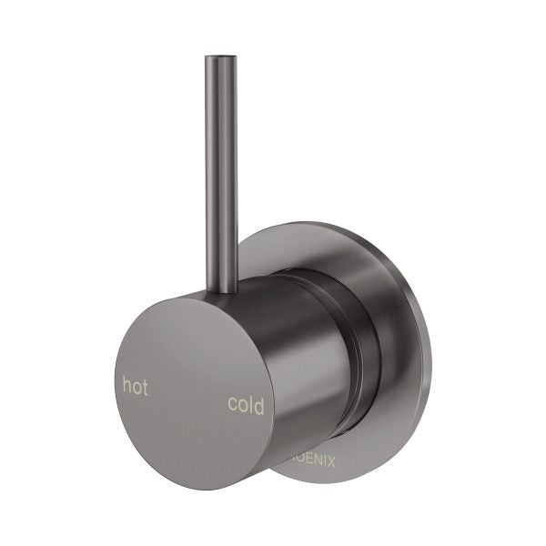 Phoenix Vivid Slimline Up Shower/ Wall Mixer, Brushed Carbon