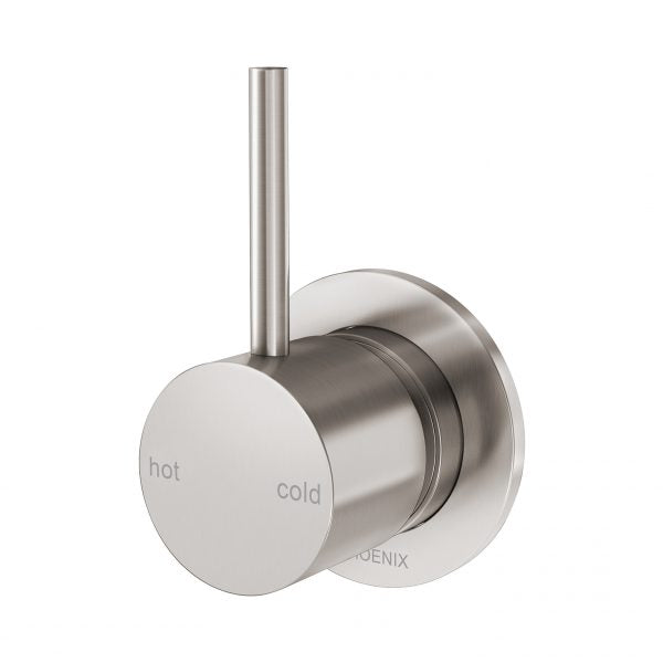 Phoenix Vivid Slimline Up Shower/ Wall Mixer, Brushed Nickel
