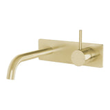 Phoenix Vivid Slimline Up Wall Basin/ Bath Mixer Set | Brushed Gold |