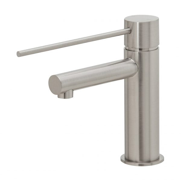 Phoenix Vivid Slimline Basin Mixer With Extended Lever, Brushed Nickel