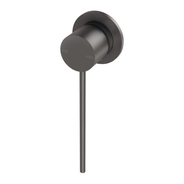 Phoenix Vivid Slimline Shower/ Wall Mixer 60mm Backplate With Extended Lever | Gunmetal |