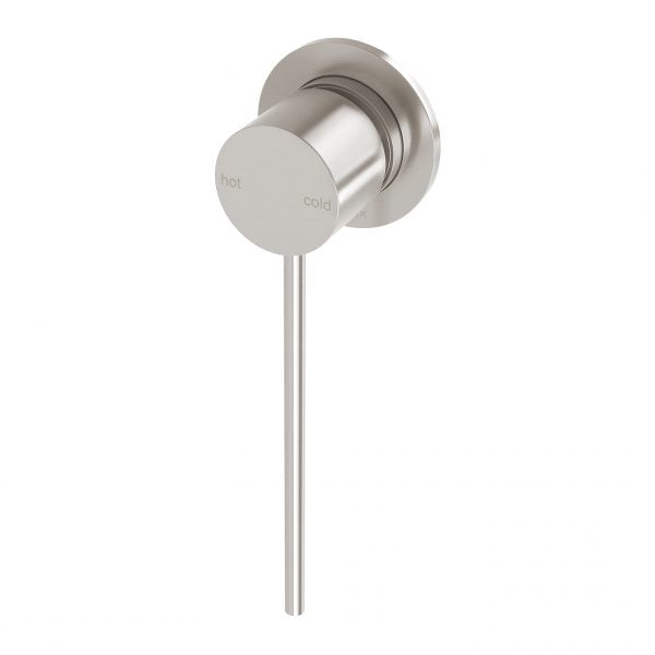 Phoenix Vivid Slimline Shower/ Wall Mixer 60mm Backplate With Extended Lever, Brushed Nickel