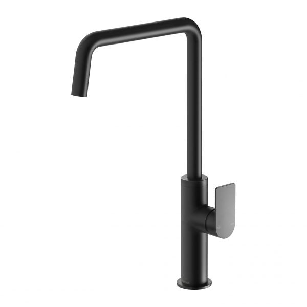 Phoenix Mekko Sink Mixer 190mm Squareline, Matte Black