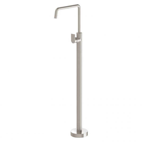 Phoenix Mekko Floor Mounted Bath Mixer, Brushed Nickel