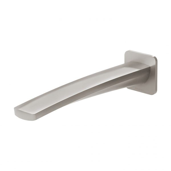 Phoenix Mekko Basin/ Bath Wall Outlet 200mm, Brushed Nickel