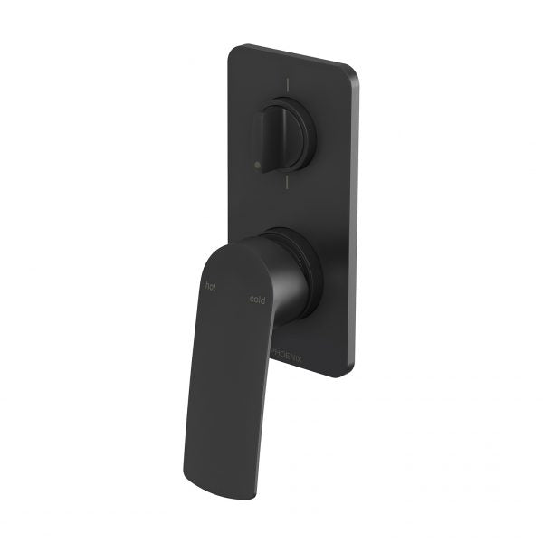 Phoenix Mekko Shower/ Bath Diverter Mixer, Matte Black