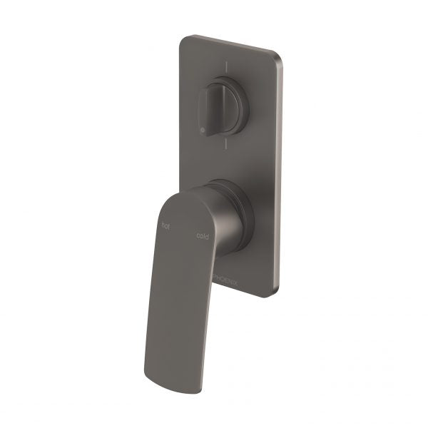 Phoenix Mekko Shower/ Bath Diverter Mixer, Gunmetal