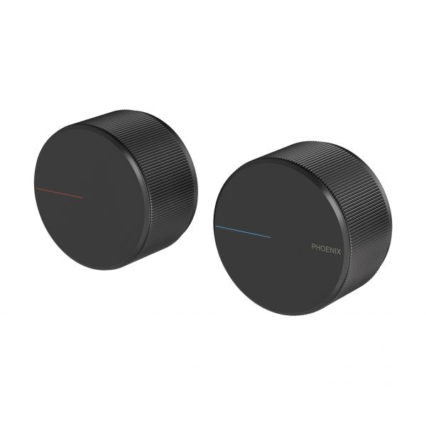 Phoenix Axia Wall Top Assemblies Extended Spindles, Matte Black