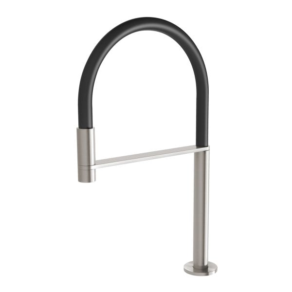 Phoenix Axia Hob Sink Outlet Flexible Hose, Brushed Nickel