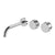 Phoenix Axia Wall Basin/ Bath Curved Outlet Hostess Set 180mm | Chrome |