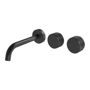 Phoenix Axia Wall Basin/ Bath Curved Outlet Hostess Set 180mm | Matte Black |