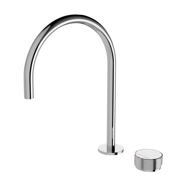 Phoenix Axia Hob Sink Mixer Set 220mm Gooseneck, Chrome