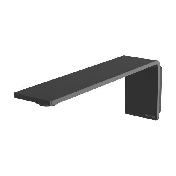 Phoenix Axia Wall Basin/ Bath Outlet 200mm, Matte Black