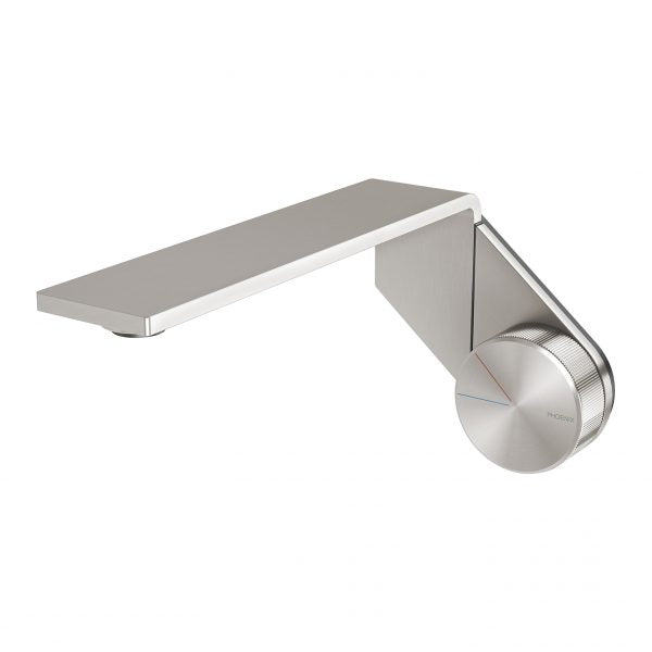 Phoenix Axia Wall Basin/ Bath Mixer Set 200mm, Brushed Nickel