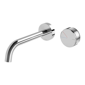Phoenix Axia Wall Basin/ Bath Curved Outlet Mixer Set 180mm | Chrome |