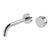 Phoenix Axia Wall Basin/ Bath Curved Outlet Mixer Set 180mm | Chrome |