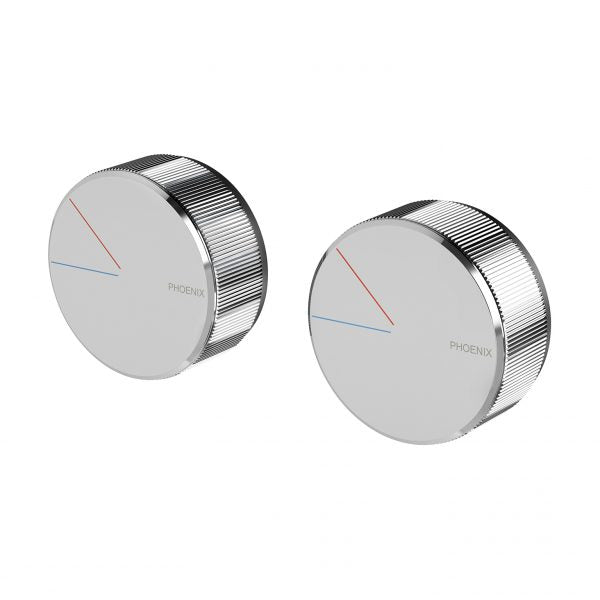 Phoenix Axia Twin Shower/ Wall Mixer, Chrome