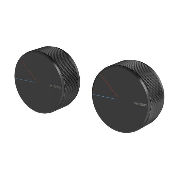 Phoenix Axia Twin Shower/ Wall Mixer, Matte Black