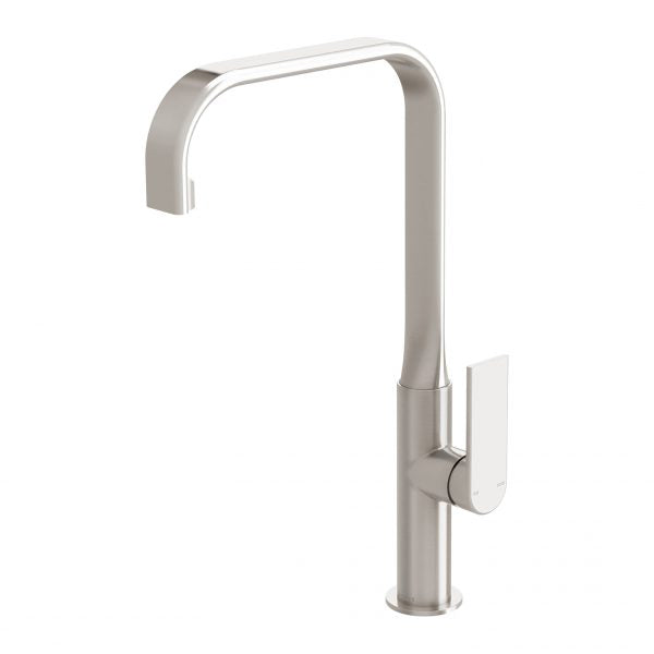 Phoenix Teel Sink Mixer 200mm Squareline, Brushed Nickel