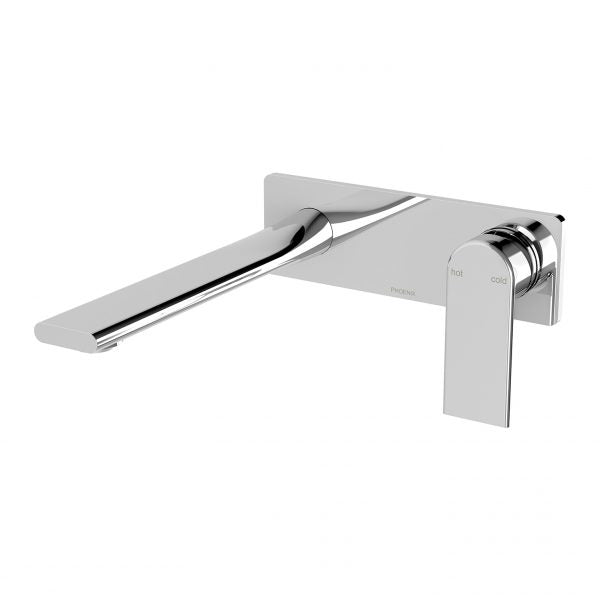 Phoenix Teel Wall Basin/ Bath Mixer Set 200mm, Chrome