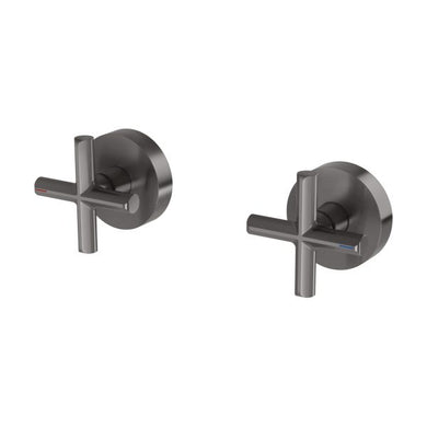 Phoenix Vivid Slimline Plus Wall Top Assemblies Available with Standard and Extended Spindles | Brushed Carbon |